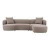 Kingston Lounge Sofa - Lounge Sofa s 2 vankúšmi, pravá strana, hnedá HN1299
