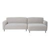 Salvador Lounge Sofa - Pohovka do obývačky, pravá strana, bouclé, svetlosivá HN1253