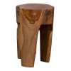 Stolička Rose - Stolička, teak, prírodná, 3 nohy ø26x40 cm