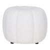 Paisley puf - puf, sivobiely ø48x38 cm, HN1259