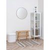 Medford Pouf - Puf, plyšový, biely 42,5x36,5 cm, HN1310
