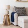 Osaka Side Table - Príručný stolík, dubová dyha, prírodná farba ø40x50 cm