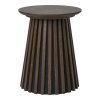 Osaka Side Table - Príručný stolík, dubová dyha, údený ø40x50 cm