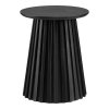 Osaka Side Table - Bočný stolík, dubová dyha, čierna ø40x50 cm