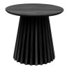 Osaka Side Table - Bočný stolík, dubová dyha, čierna ø50x45 cm