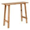 Konzolový stolík Girona - Konzolový stolík, teak, prírodný 90x30x80 cm