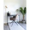 Vita Desk - písací stôl, čierny s čiernym rámom 100x45x75 cm