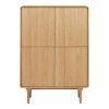 Darwin Cabinet - Skriňa, dub, prírodná 100x40x140 cm