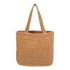 Parade Tote Bag - papierová taška, slama, 31x46 cm