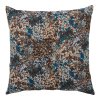 Vankúš Blossom - Vankúš, modro-hnedý mix 45x45 cm