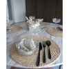 Bombay Placementat, set of 4 - Podložka z pletenej juty, prírodná ø38 cm, set 4 ks