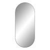 Jersey Mirror - Zrkadlo, oceľ, čierna 35x80 cm
