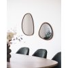 Luxon Mirror - Zrkadlo, organický tvar, vzhľad dreva 38,5x64,5 cm