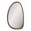 Luxon Mirror - Zrkadlo, organický tvar, vzhľad dreva 38,5x64,5 cm