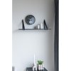 Forno Shelf - Polička, čierna, čierne kožené popruhy 80x20 cm