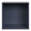 Horne Wall Shelf - nástenná polica, lakované drevo, tmavosivá 34x30x34 cm