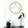 Biel Wall Clock - Nástenné hodiny, čiernobiele, , tichý chod ø51 cm