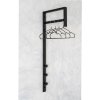 Trento Vešiak na oblečenie - Vešiak na oblečenie, kovový, čierny 3x30x82 cm