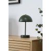 Stolná lampa Holt - Stolná lampa, dobíjacia, kovová, zelená/mosadz