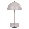 Stolná lampa Holt - Stolná lampa, dobíjacia, kov, piesok/oceľ