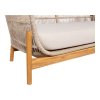 Terracina Lounge Sofa - pohovka do obývačky, akácia, béžová, vrátane vankúša