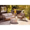 Terracina Lounge Sofa - pohovka do obývačky, akácia, béžová, vrátane vankúša