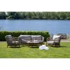 Terracina Lounge Sofa - pohovka do obývačky, akácia, béžová, vrátane vankúša
