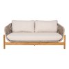 Terracina Lounge Sofa - pohovka do obývačky, akácia, béžová, vrátane vankúša