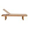 Derby Sun Lounger - Lehátko, teak/polyratan, prírodné