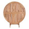 Jedálenský stôl Oviedo - jedálenský stôl, teak, prírodný ø100x75 cm