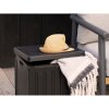 Sobra Cushion Box - Box na vankúše, plast, čierny, 42,8x42,8x46,4 cm, 76 l
