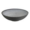 Fleuriste Waterflower-Bowl - Misa na vodné kvety, svetlý kompozit, tmavosivá ø60 x 16,5 cm