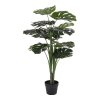 Monstera - Umelá rastlina, zelená H:90 cm