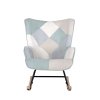 HOJDACIE KRESLO DENVER PATCHWORK MINT