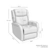 RELAXAČNÉ KRESLO 1 MOTOR AKARI TMAVO SIVÉ