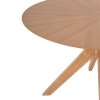 SOFIJA OAK ROUND stôl: svetlý dub 120 cm