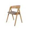 RINA dubová stolička: Sivá - svetlá