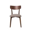KEIRA WALNUT stolička: Sivá - svetlá