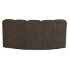 377902 B 04 VS Mojo eetbank halfronde hoek rugleuning ribstof bruin B1