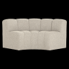 377902 EM 01 VS Mojo eetbank halfronde hoek rugleuning boucle beige melange F1