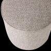 350409 N 01 VS Sara poef hoog 46x46cm geweven stof naturel melange C1