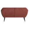 377863 R 03 VS Rocco bank 150cm velvet bordeauxrood B1