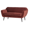 377863 R 02 VS Rocco bank 150cm velvet bordeauxrood FA