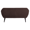 377863 D 03 VS Rocco bank 150cm velvet donkebruin B1