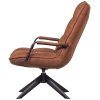 373361 C 373361 CO 03 VS FA Jouke draaifauteuil met armleuning kunstleer cognac