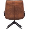 373361 C 373361 CO 04 VS FA Jouke draaifauteuil met armleuning kunstleer cognac AK1