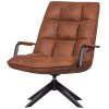 373361 C 373361 CO 02 VS FA Jouke draaifauteuil met armleuning kunstleer cognac EA