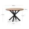 argo acacia round jedalensky stol