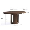 artis walnut round rozkladaci jedalensky stol