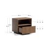 helvine walnut nocny stolik